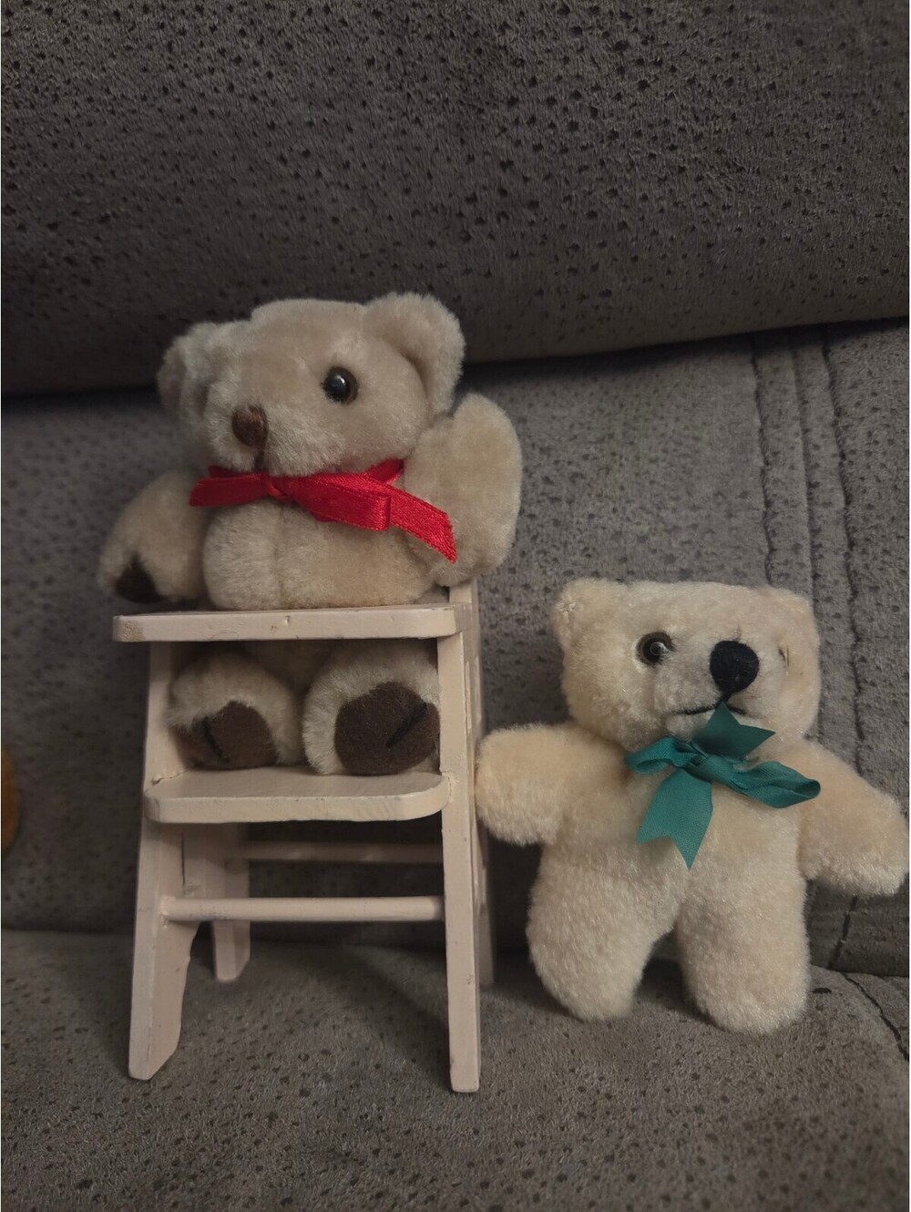 Miniature collectible plush teddies